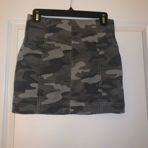 Jolt Camo Mini Skirt